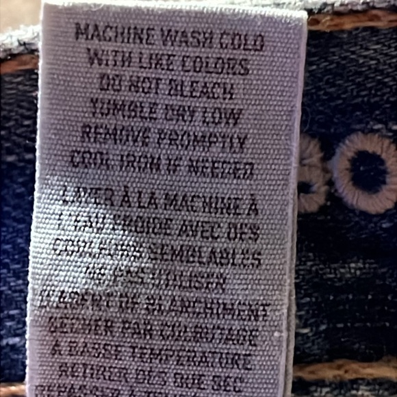 American Eagle Jeans Mens 29/30 Bootcut Blue Distressed Medium Wash Logo Patch - Picture 10 of 12